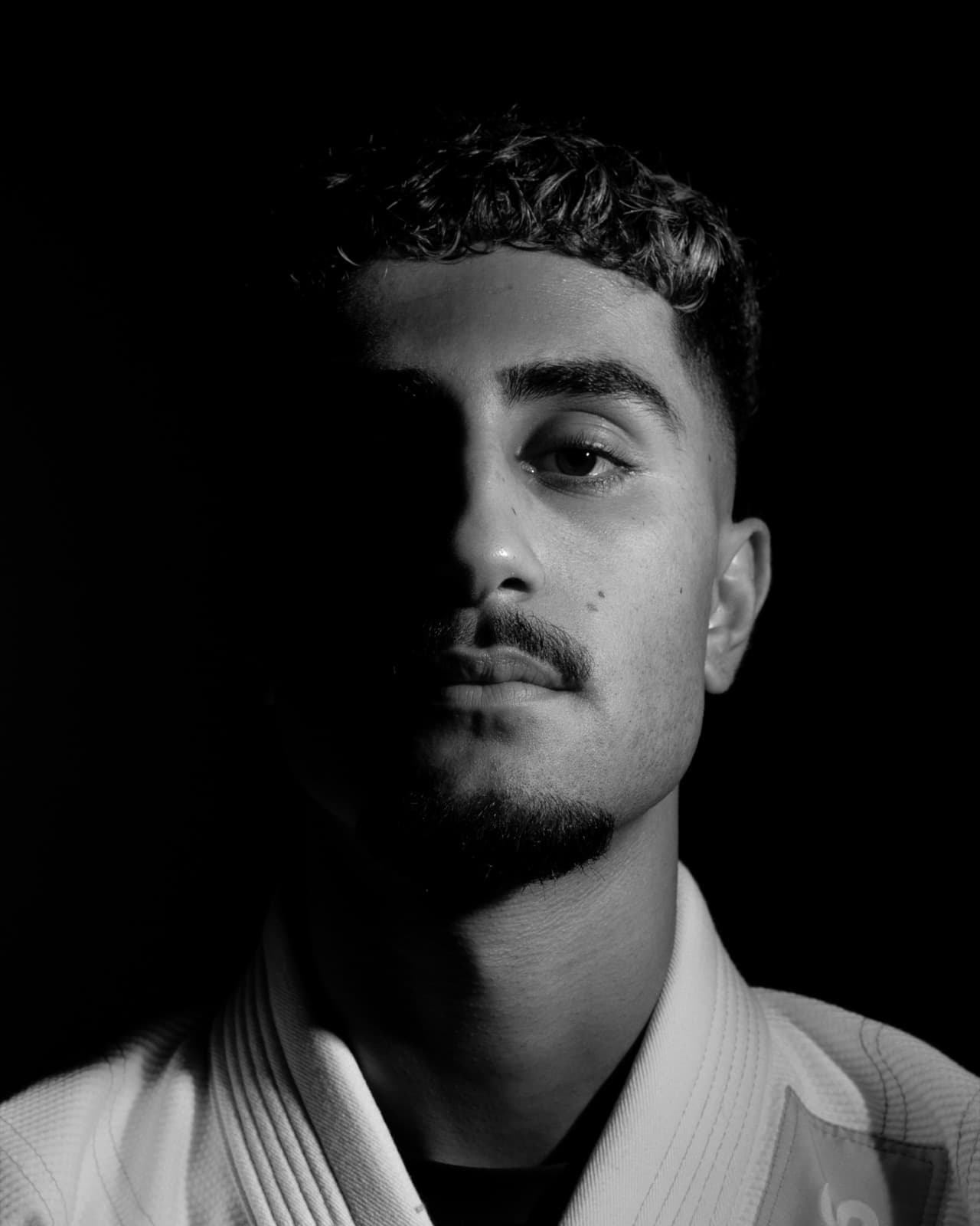 Half-shadow portrait